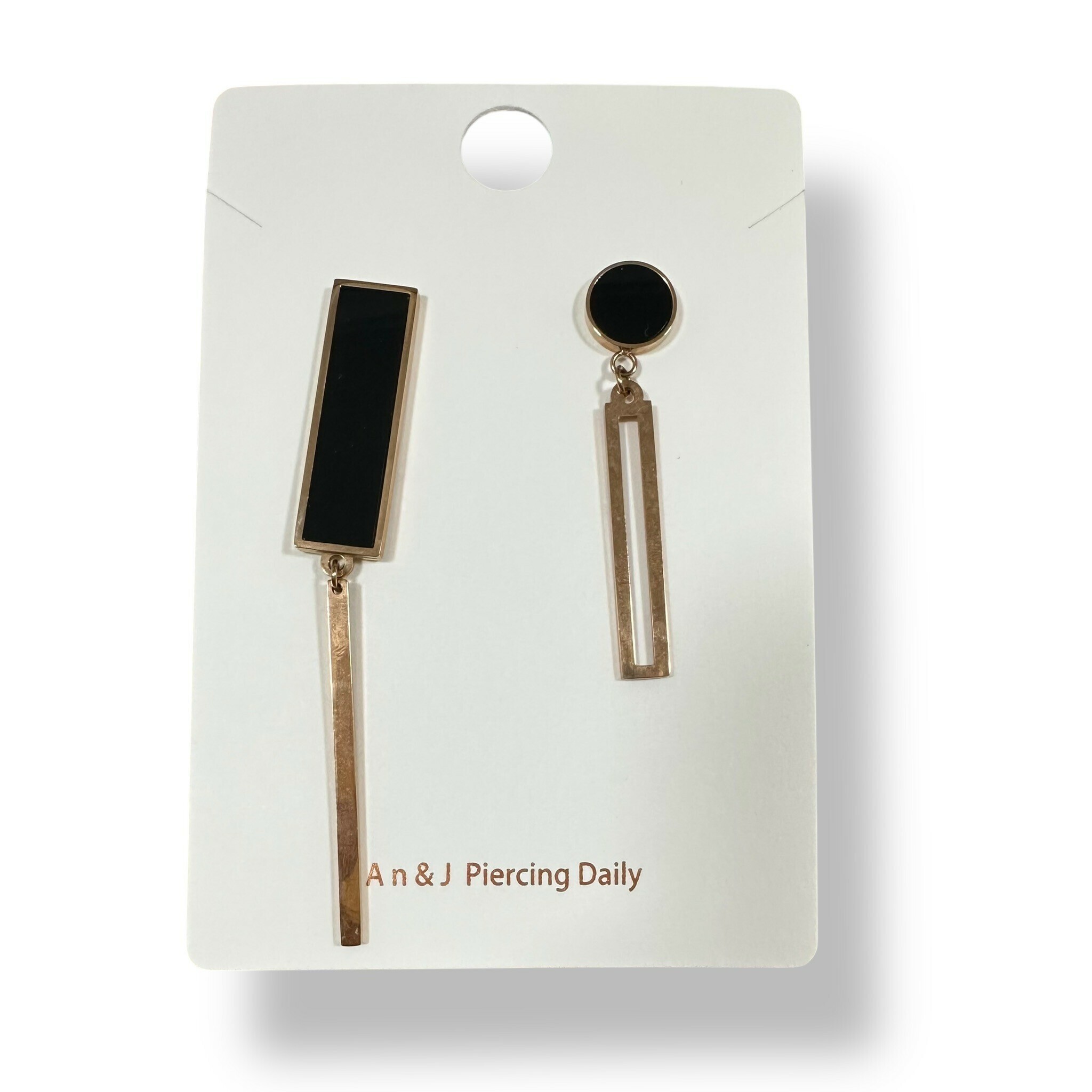 針式-黑面長方吊直桿+黑面圓吊長方框(鋼針)