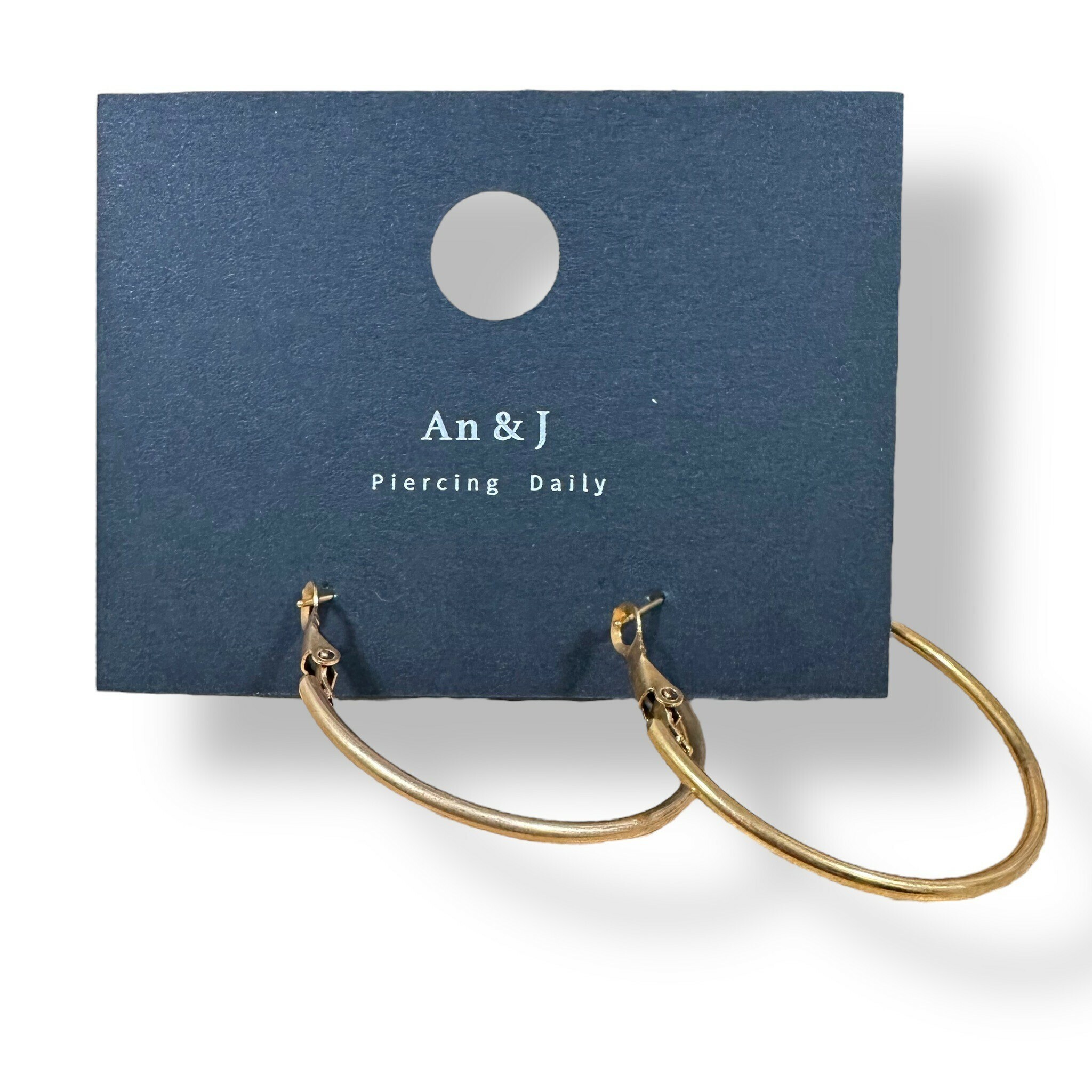 彈扣式-素圈 玫瑰金 3.5CM(鋼針)