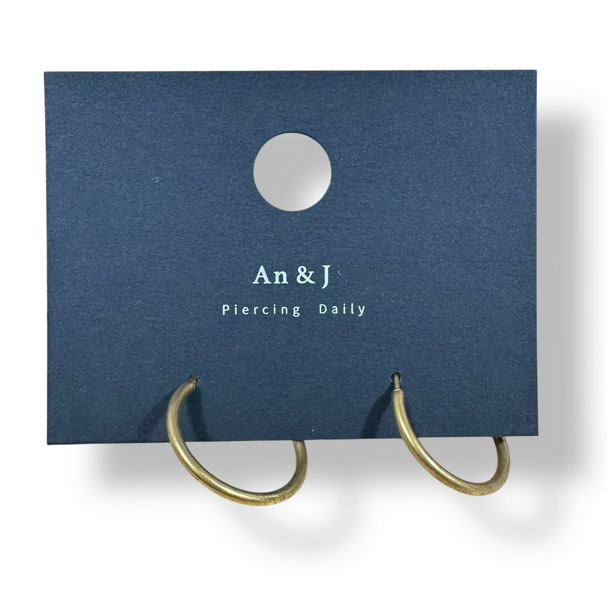 彈扣式-素圈 金 2CM(鋼針)