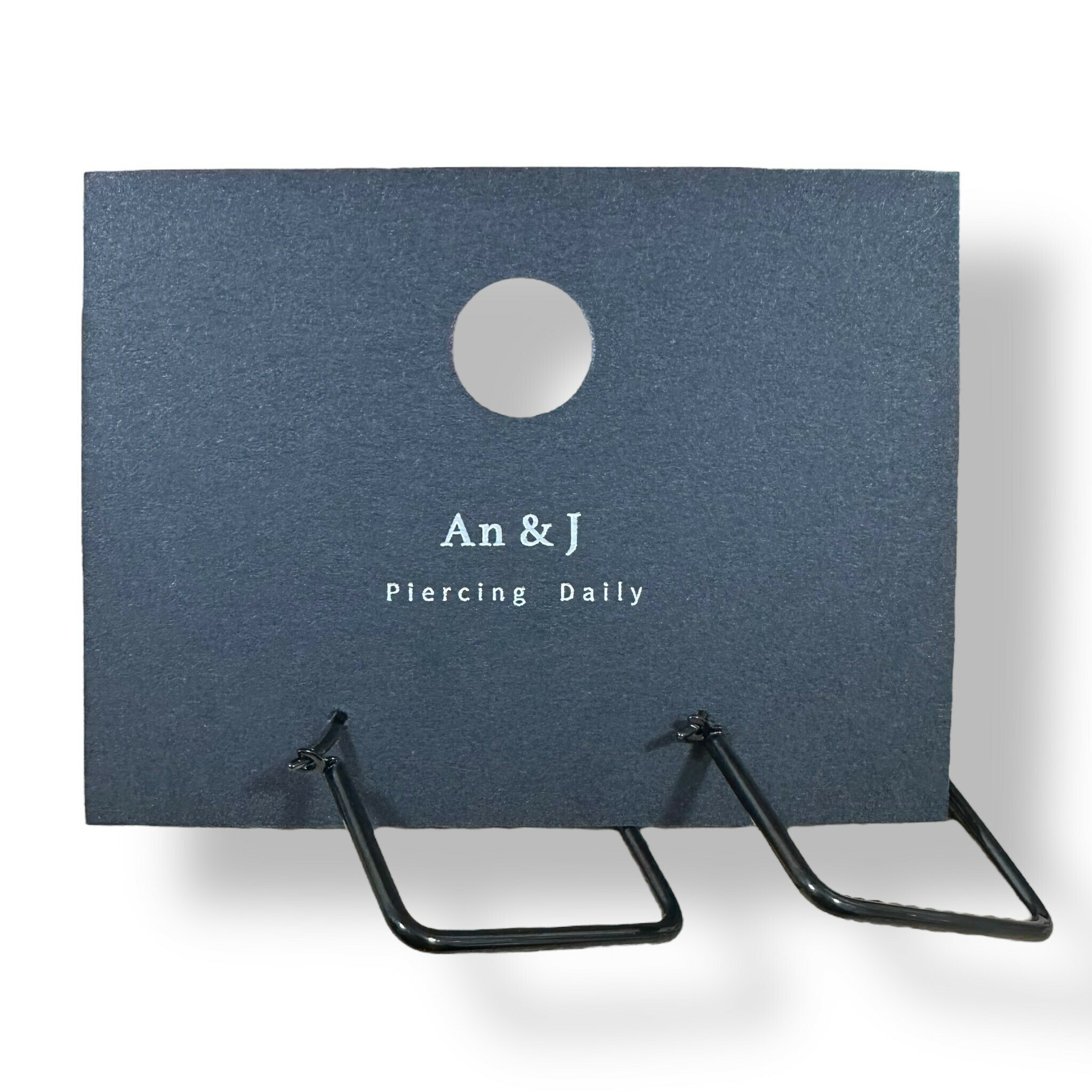 壓扣式-菱形圈 黑 3CM(鋼針)