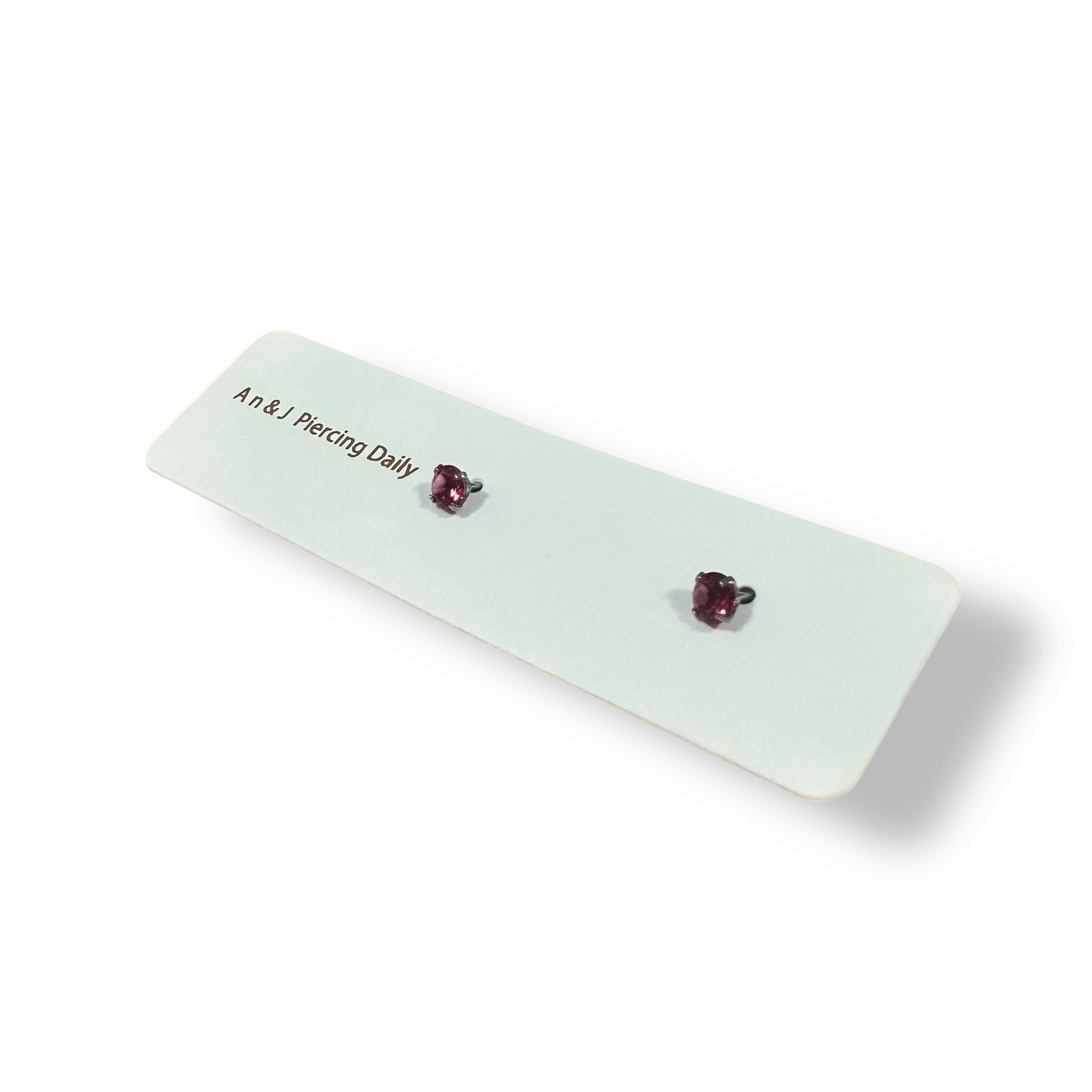 鎖珠-四爪單鑽 桃紅 4M(鋼針)