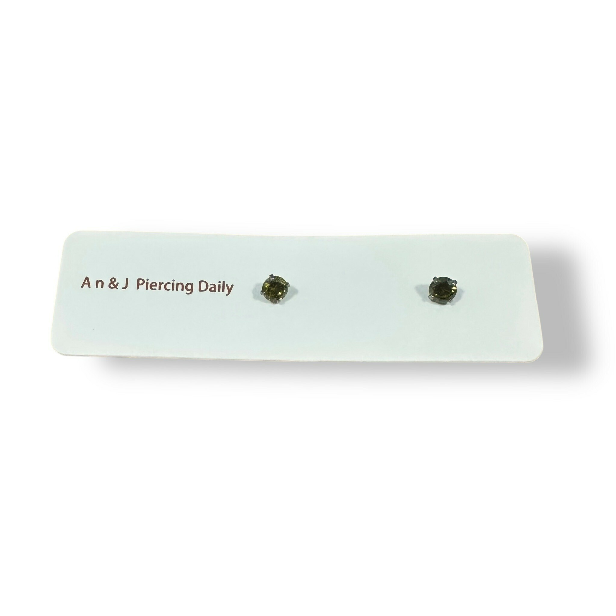 鎖珠-四爪單鑽 綠 4M(鋼針)