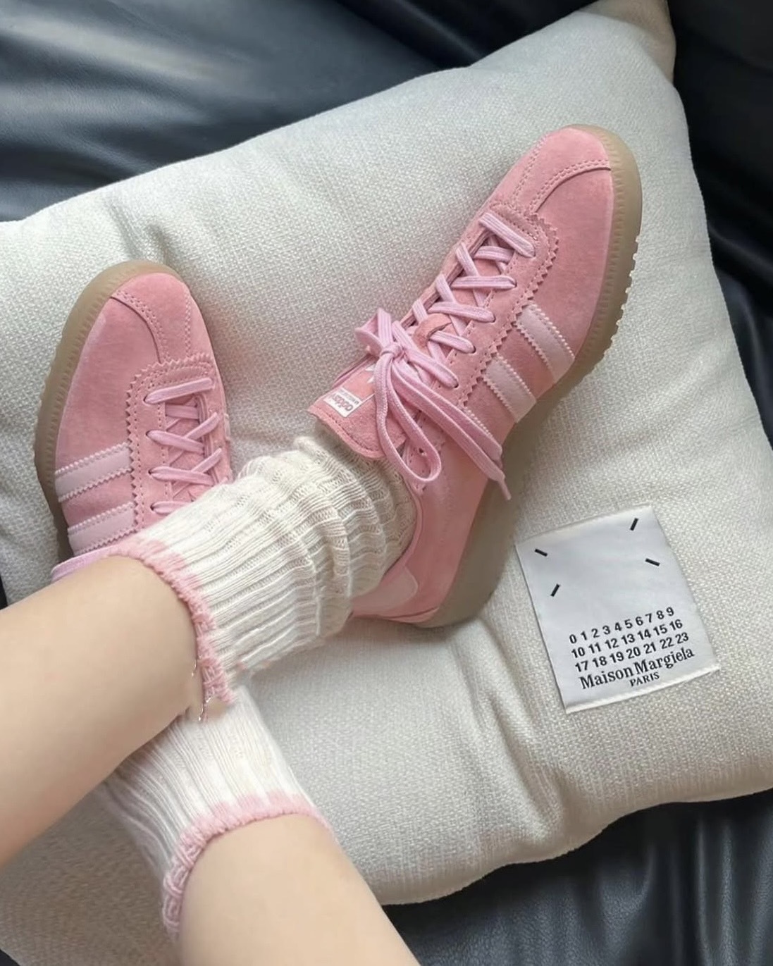 <超扯下殺❤>Adidas Originals Bermuda 復古底 麂皮 寶寶粉