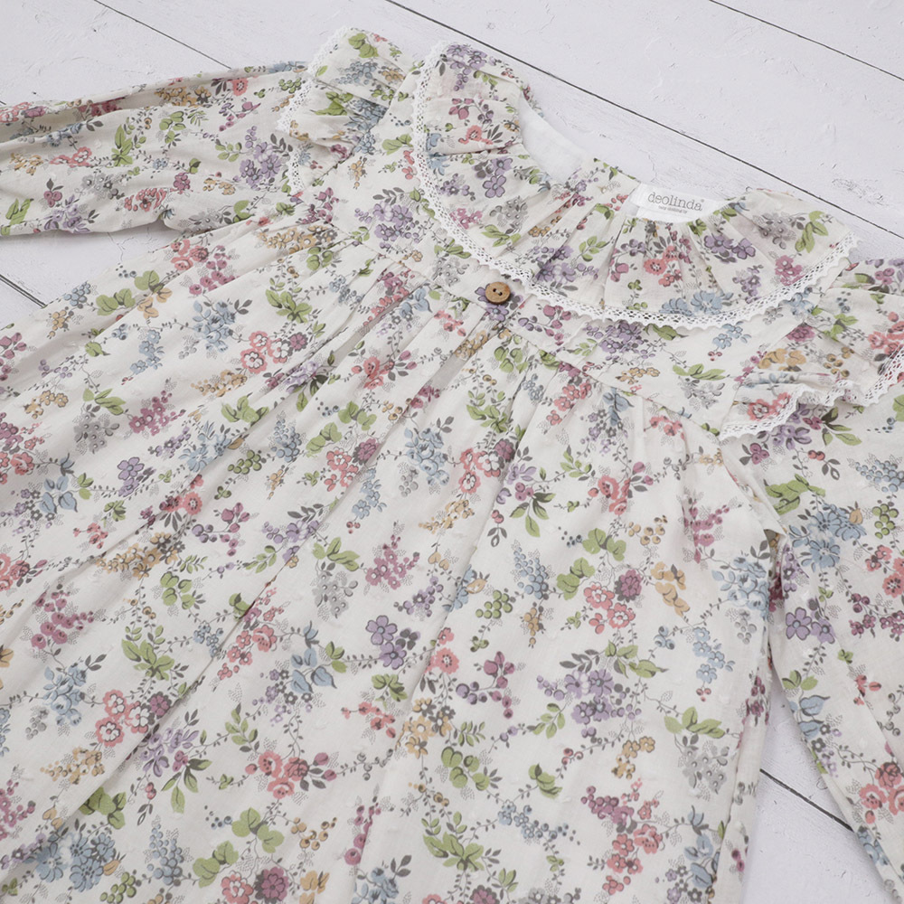 Deolinda Floral Dress and Bloomers Set 3Y