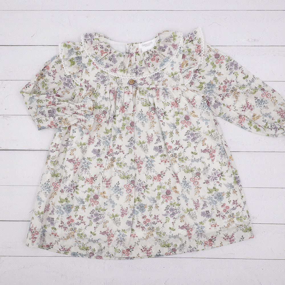 Deolinda Floral Dress and Bloomers Set 3Y