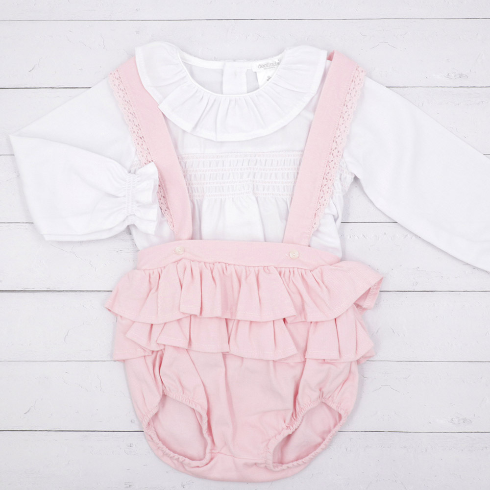 Deolinda Blouse & Frill Romper Set 36M