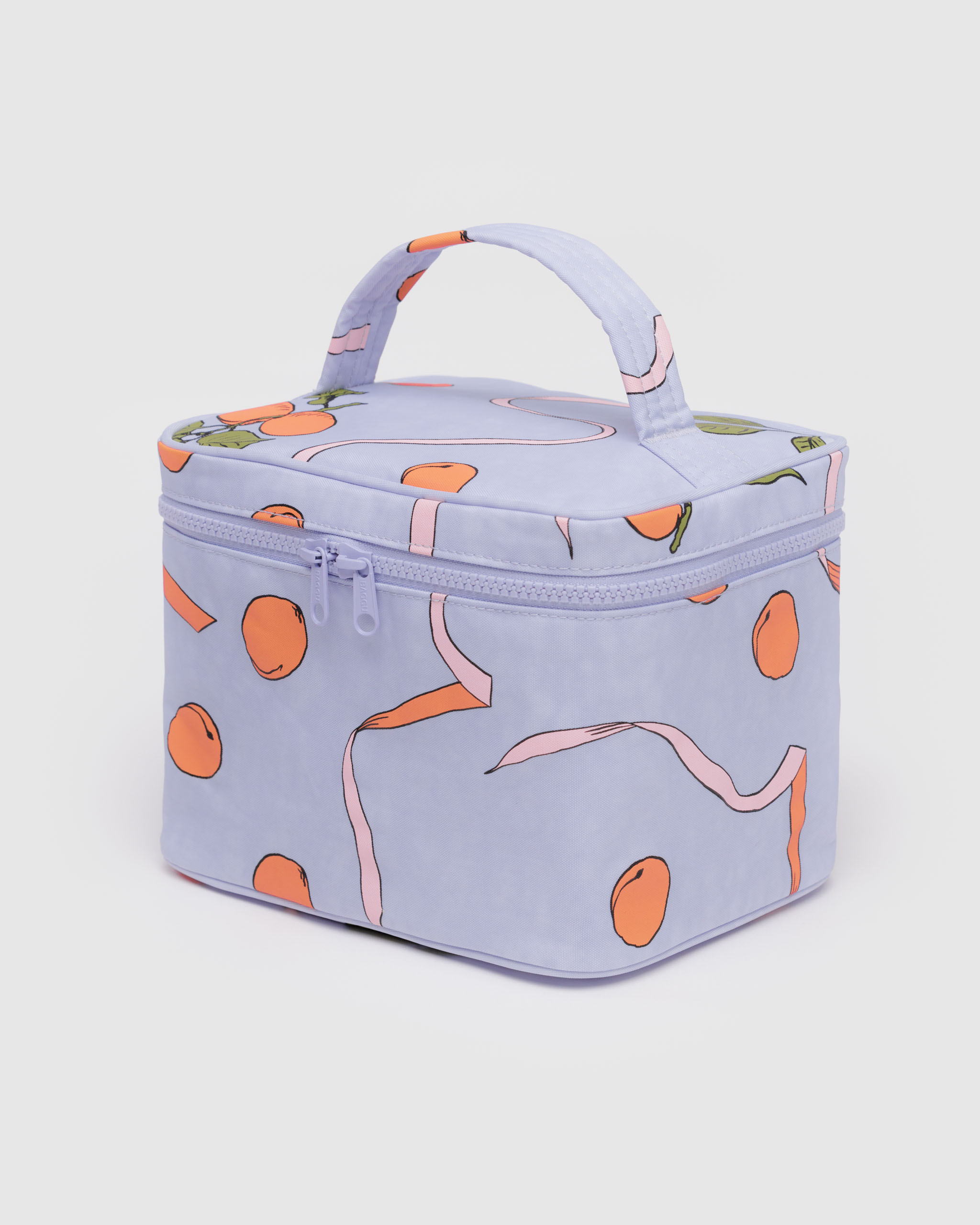 Large Cosmetic Case - Apricots & Ribbons | BAGGU