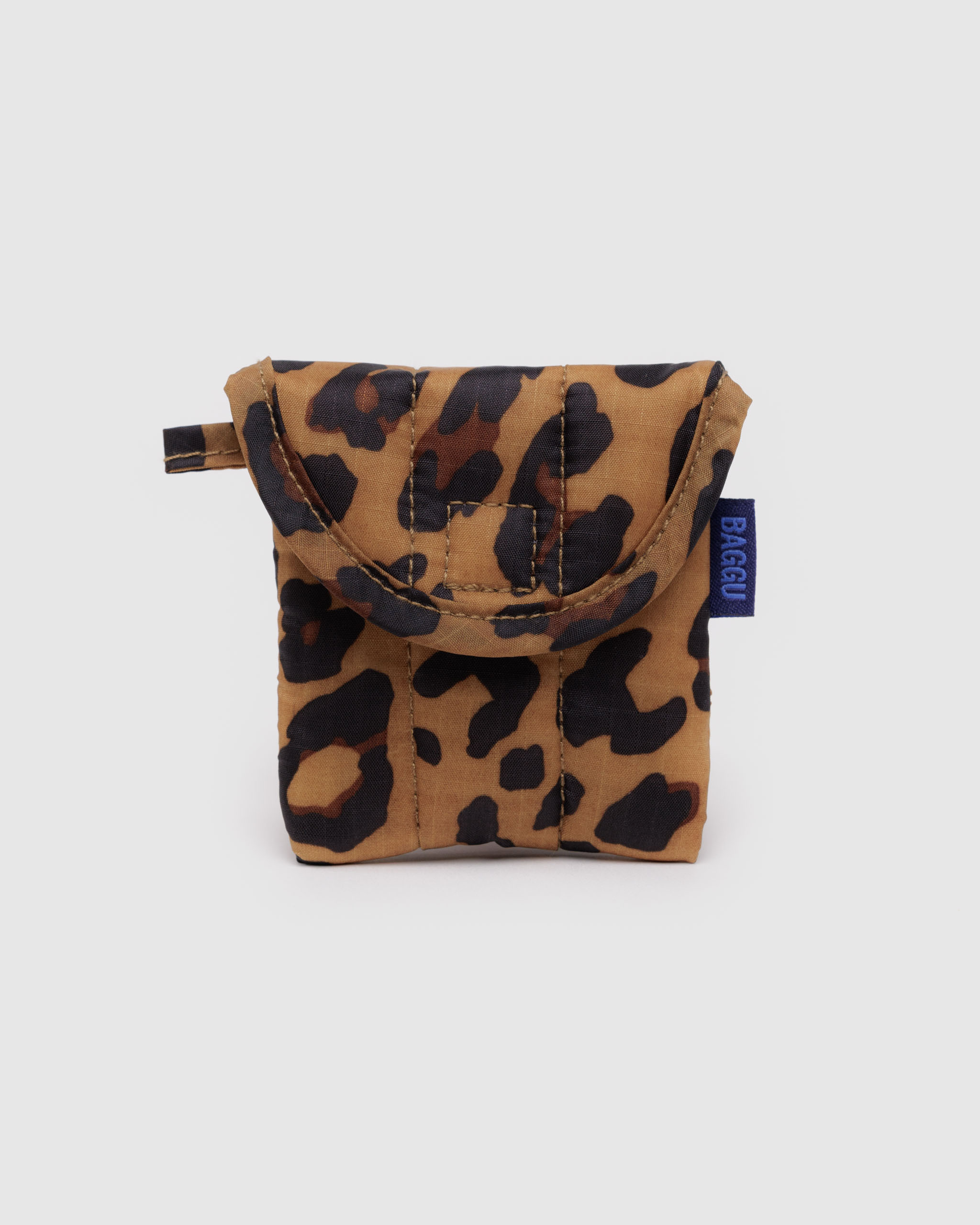 Puffy Earbuds Case - Leopard Print | BAGGU