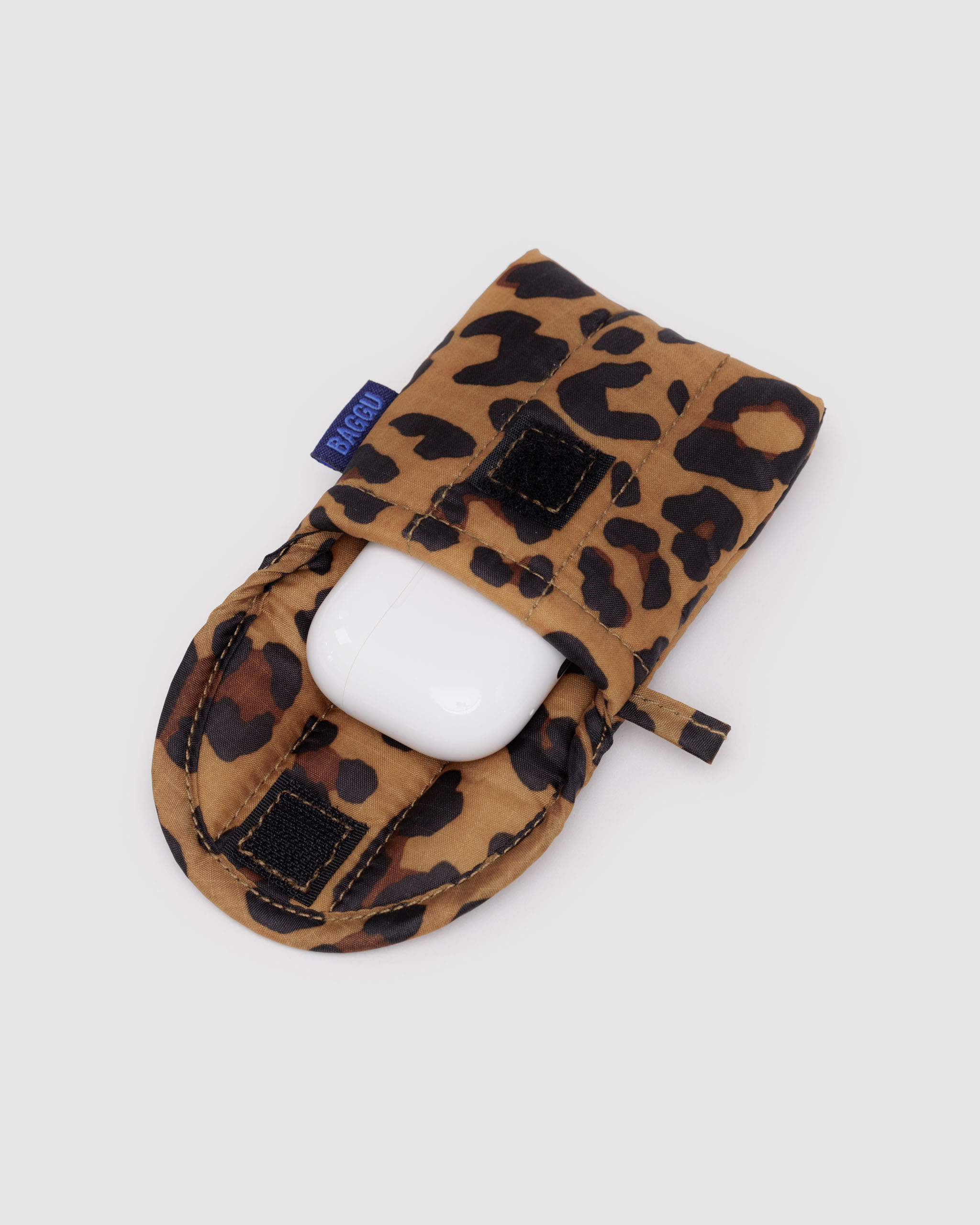 Puffy Earbuds Case - Leopard Print | BAGGU