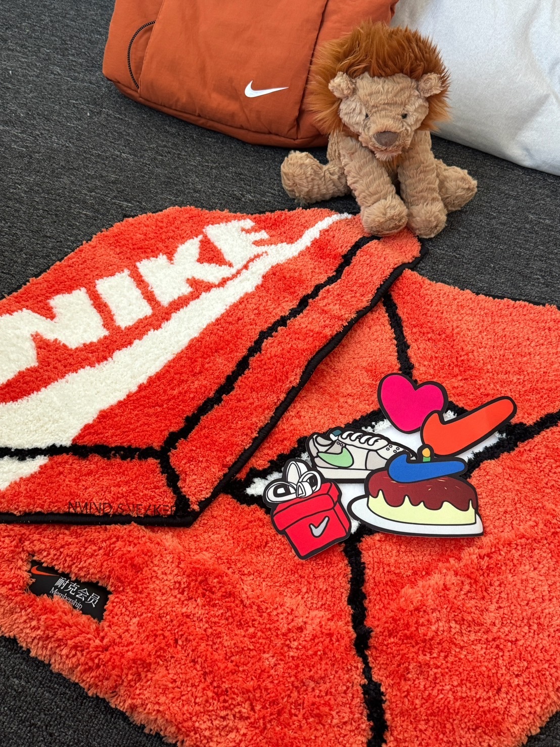 <快速出貨> Nike 經典鞋盒 DIY 拼貼 造型 二合一 地毯