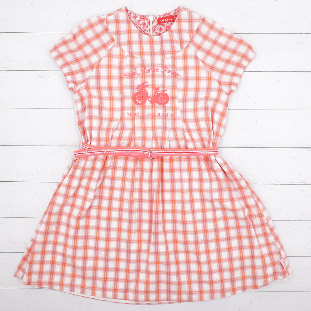 Oilily Checked Cotton Dress 7Y