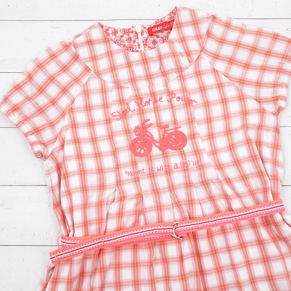 Oilily Checked Cotton Dress 7Y