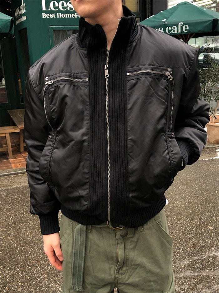 拉鍊重工飛行羽絨外套