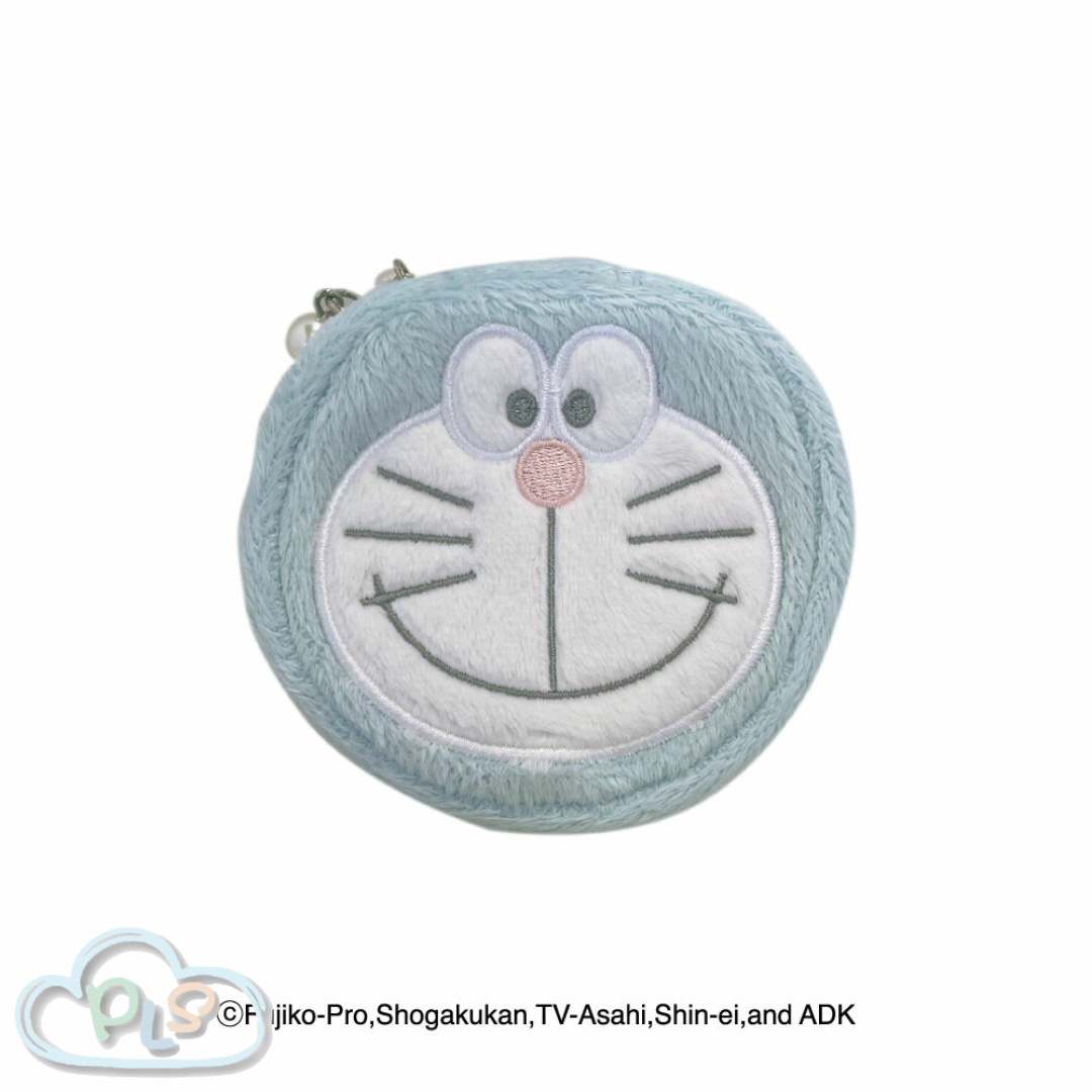 現貨 圓形 POUCH 藍色 多啦A夢 S K JAPAN #21483