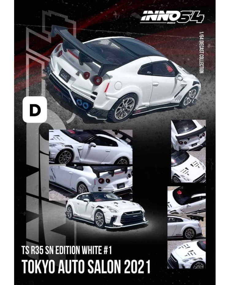 INNO64 1/64 NISSAN GT-R (R35) "TOP SECRET" Tokyo Auto Salon 2021