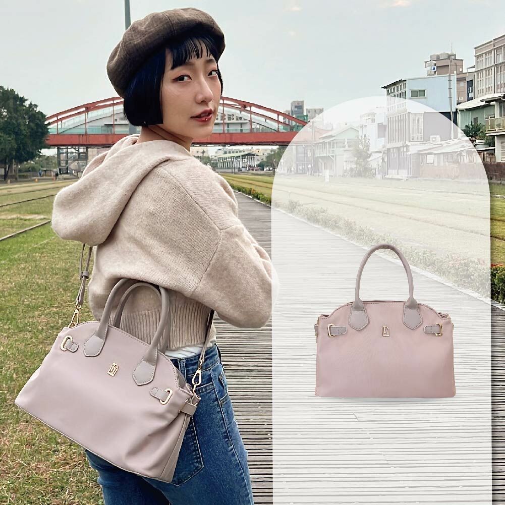 波士頓尼龍包-丁香紫