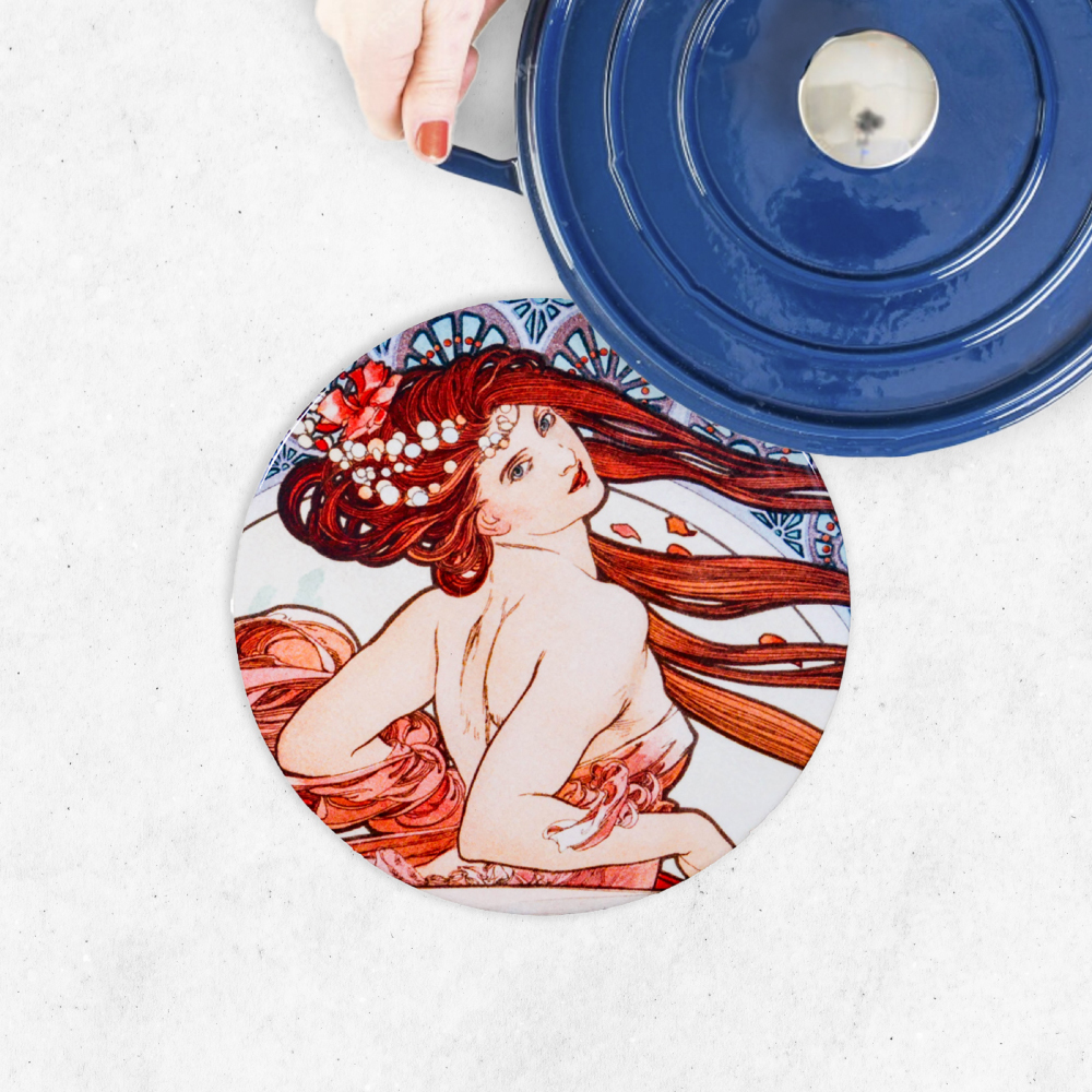 藝術陶瓷鍋墊｜慕夏《Dance》