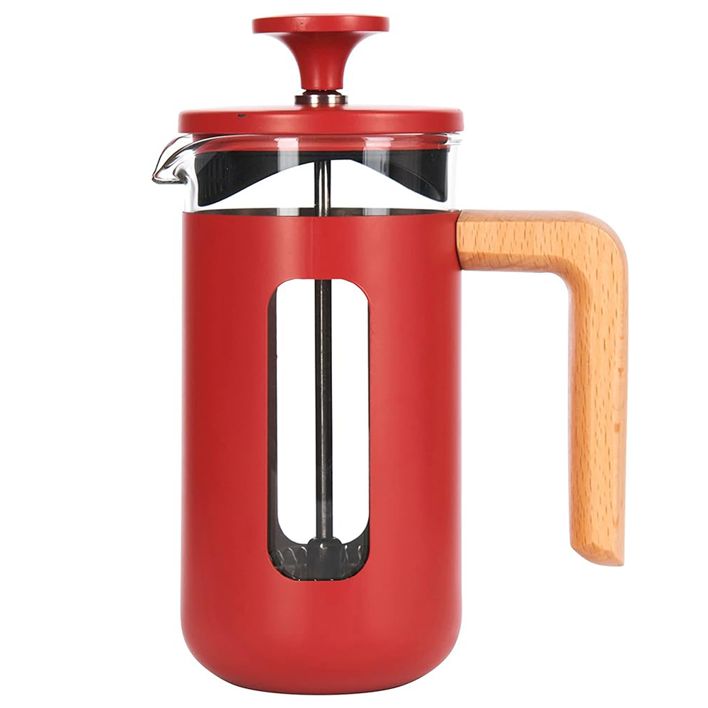 La Cafetiere｜皮薩不鏽鋼濾壓壺｜紅色