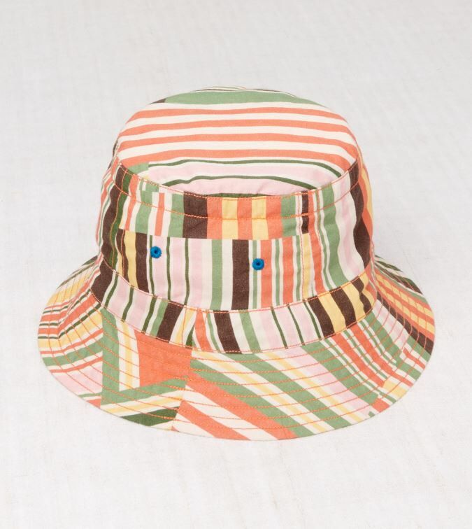 Misha & Puff 彩色條紋漁夫帽 Bucket Hat - Gamberetto Hodgepodge Stripe