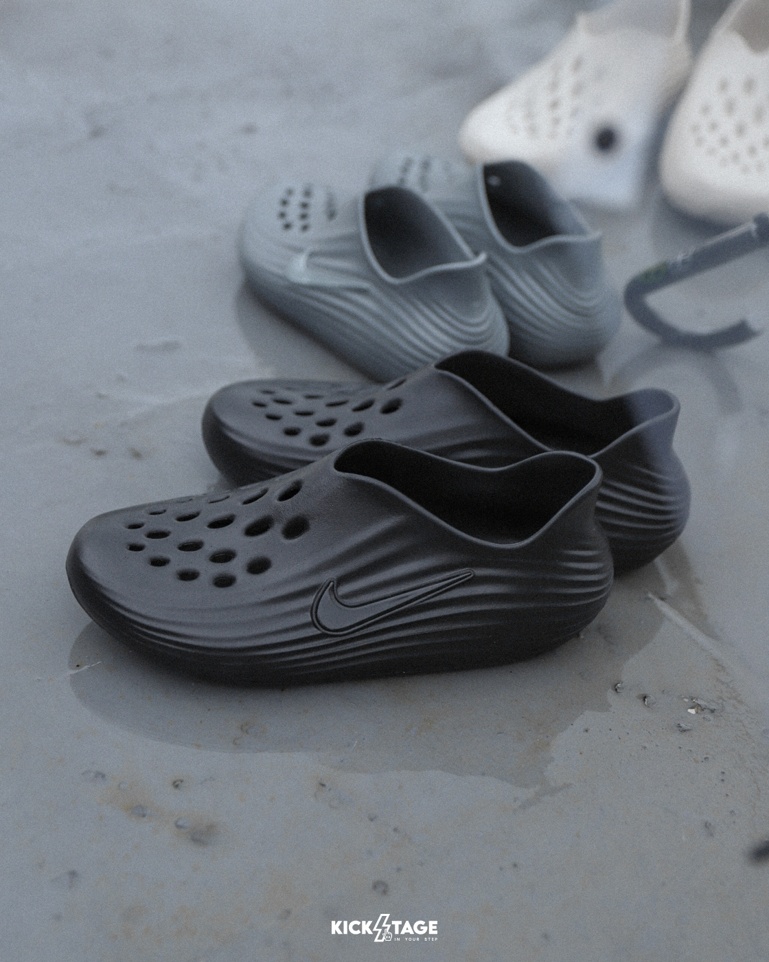 男鞋 NIKE REACTX REJUVEN8 'Triple Black' 黑色 泡棉 休閒 防水 涼鞋 拖鞋 恢復鞋【HV5060-001】