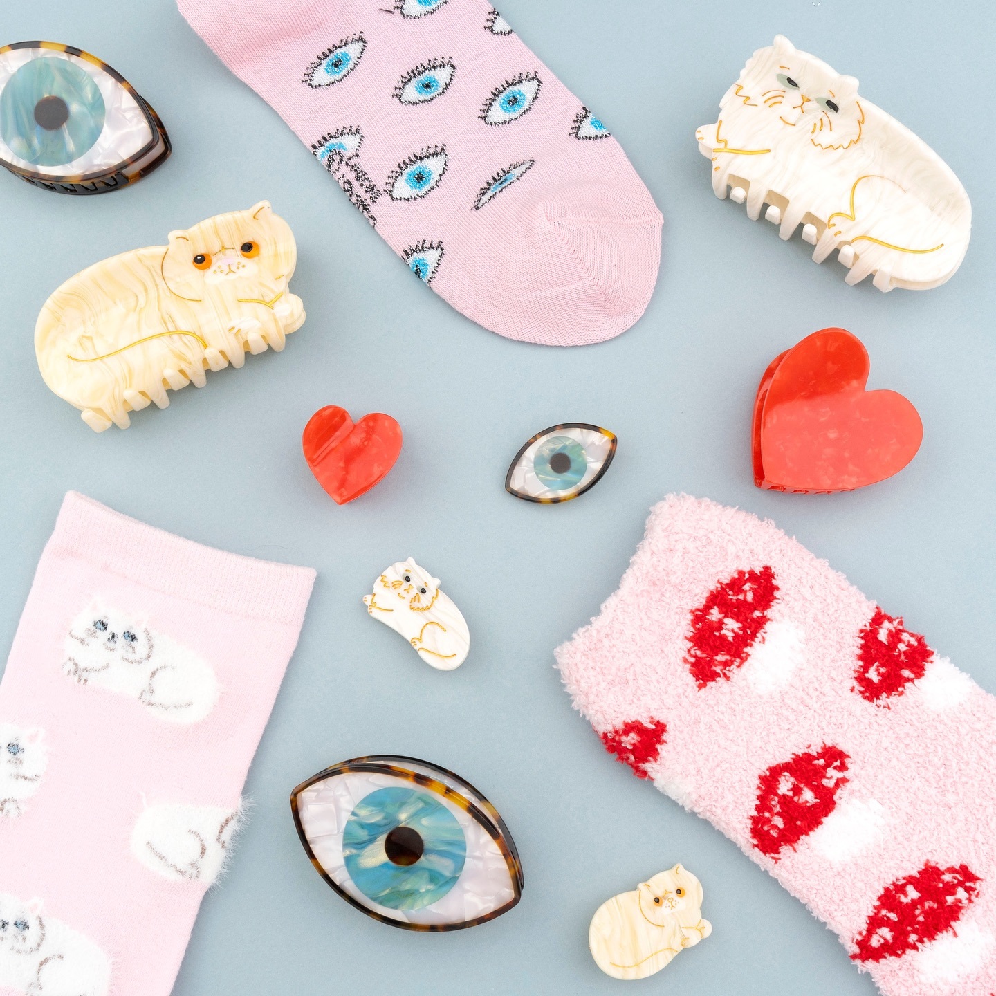 Coucou Suzette,抓夾,髮夾,髮飾,飾品,配件,親子,童趣,法國飾品,汪星人,聖誕節,交換禮物