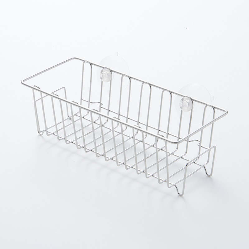 SP 不鏽鋼收納籃附吸盤/20.5x8.5x7cm