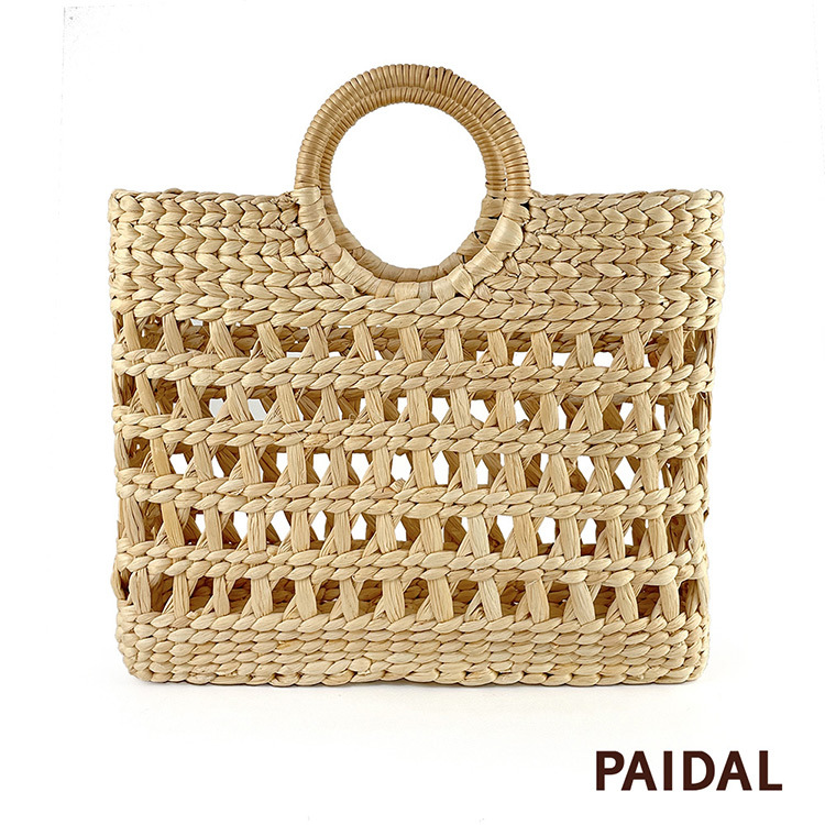 Paidal 野餐趣手工藤編包草編包大托特包手提包