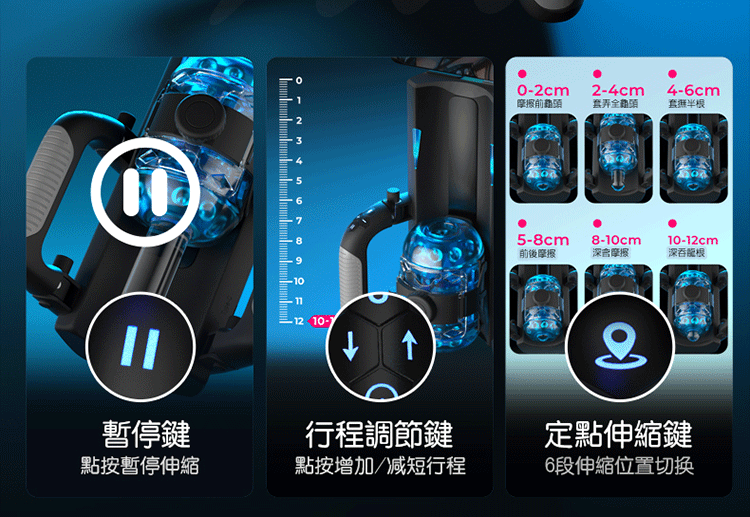 百變金剛｜活塞電動｜伸縮自慰飛機杯