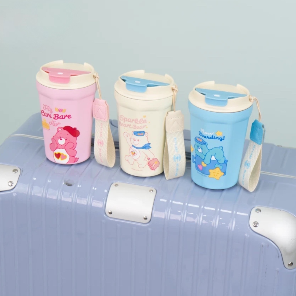 CARE BEARS 彩虹熊 航空 咖啡杯 水壺 400ML 代購