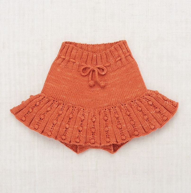 Misha & Puff  針織爆米花短褲裙 Eyelet Popcorn Skating Skirt - Gamberetto