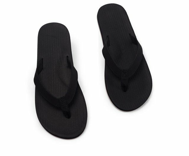 ※INDOSOLE 男款人字拖/墨碳黑BLACK
