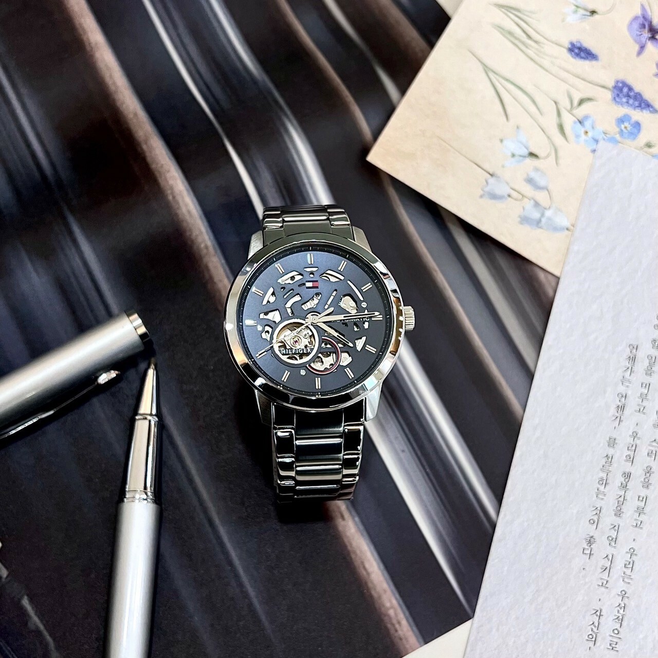 【Tommy Hilfiger】Empire State系列(藍)1710661 43mm 現代鐘錶