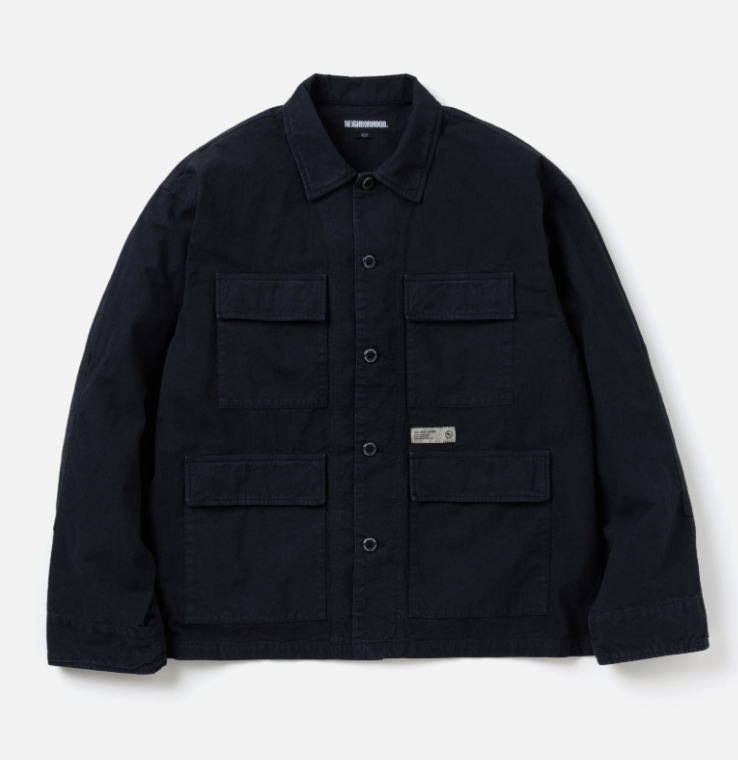 [現貨] NEIGHBORHOOD FW24 RIPSTOP BDU SHIRT LS | BLACK