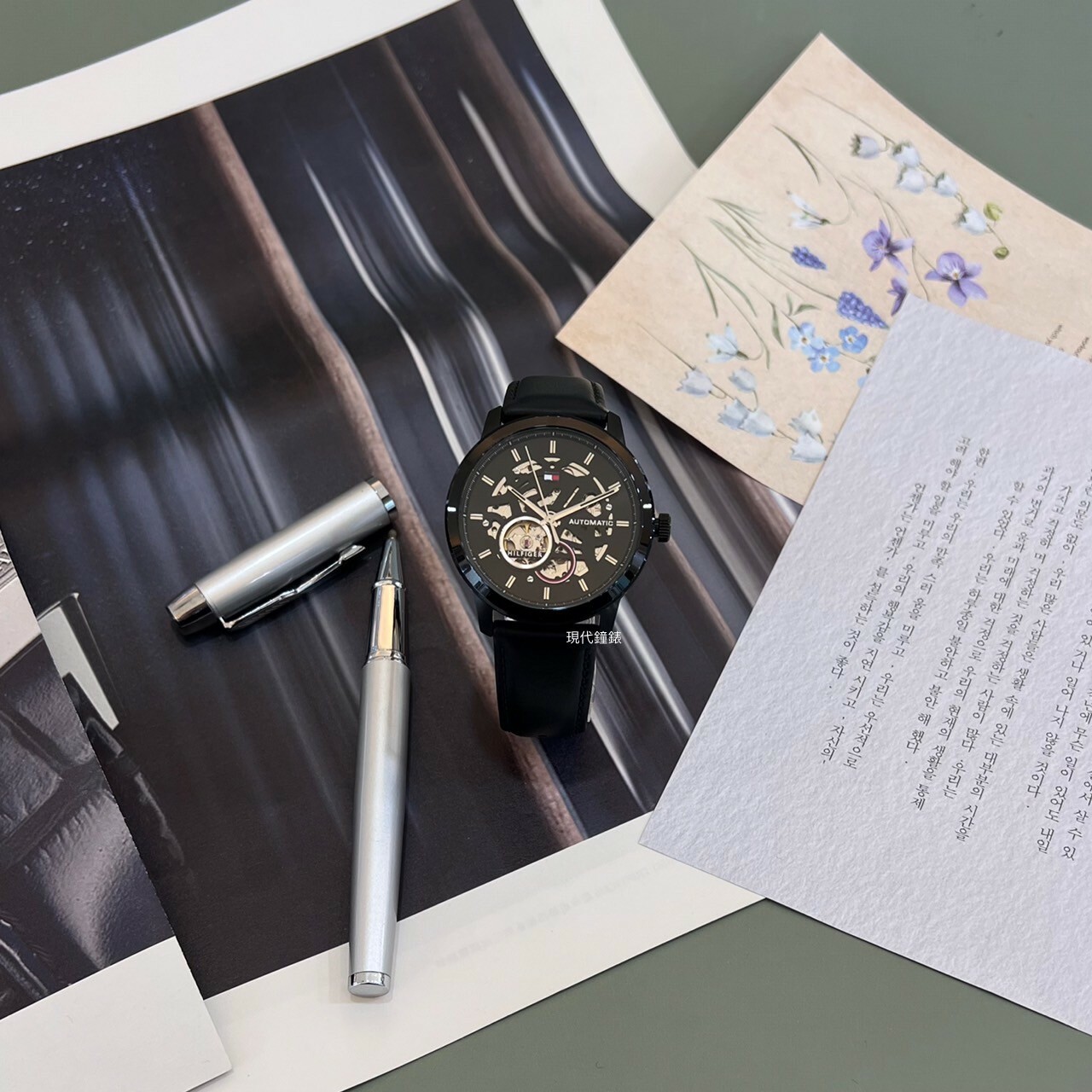 【Tommy Hilfiger】Empire State系列(黑)1710659 43mm 現代鐘錶