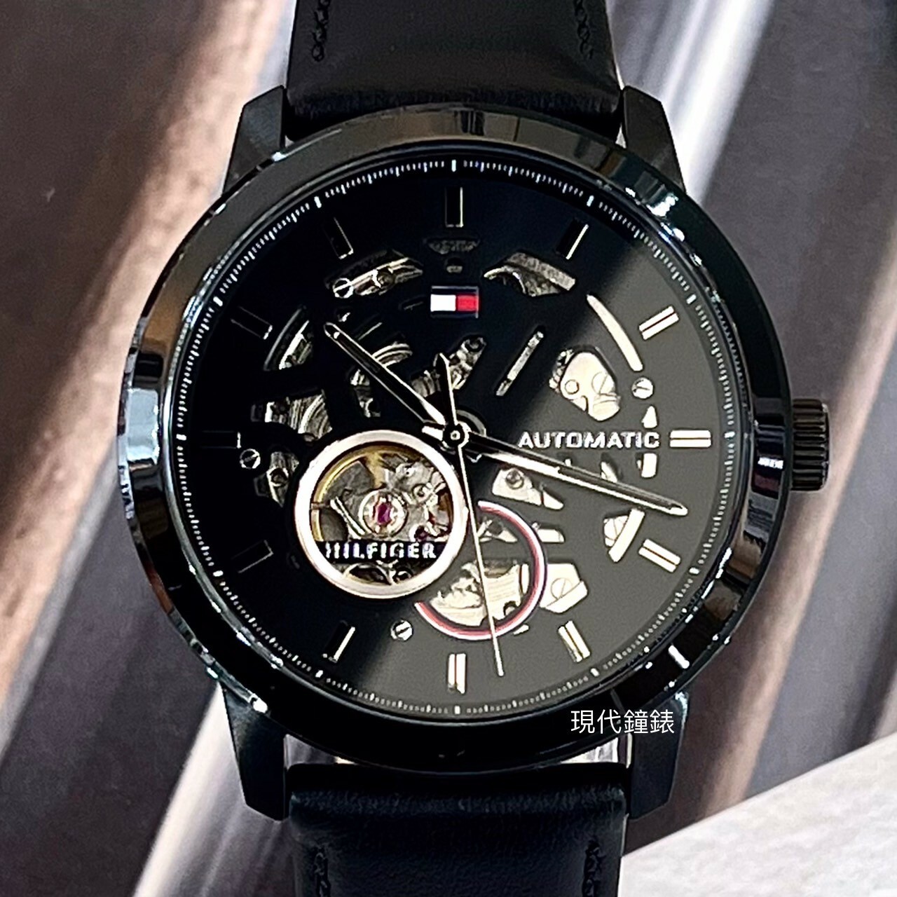 【Tommy Hilfiger】Empire State系列(黑)1710659 43mm 現代鐘錶