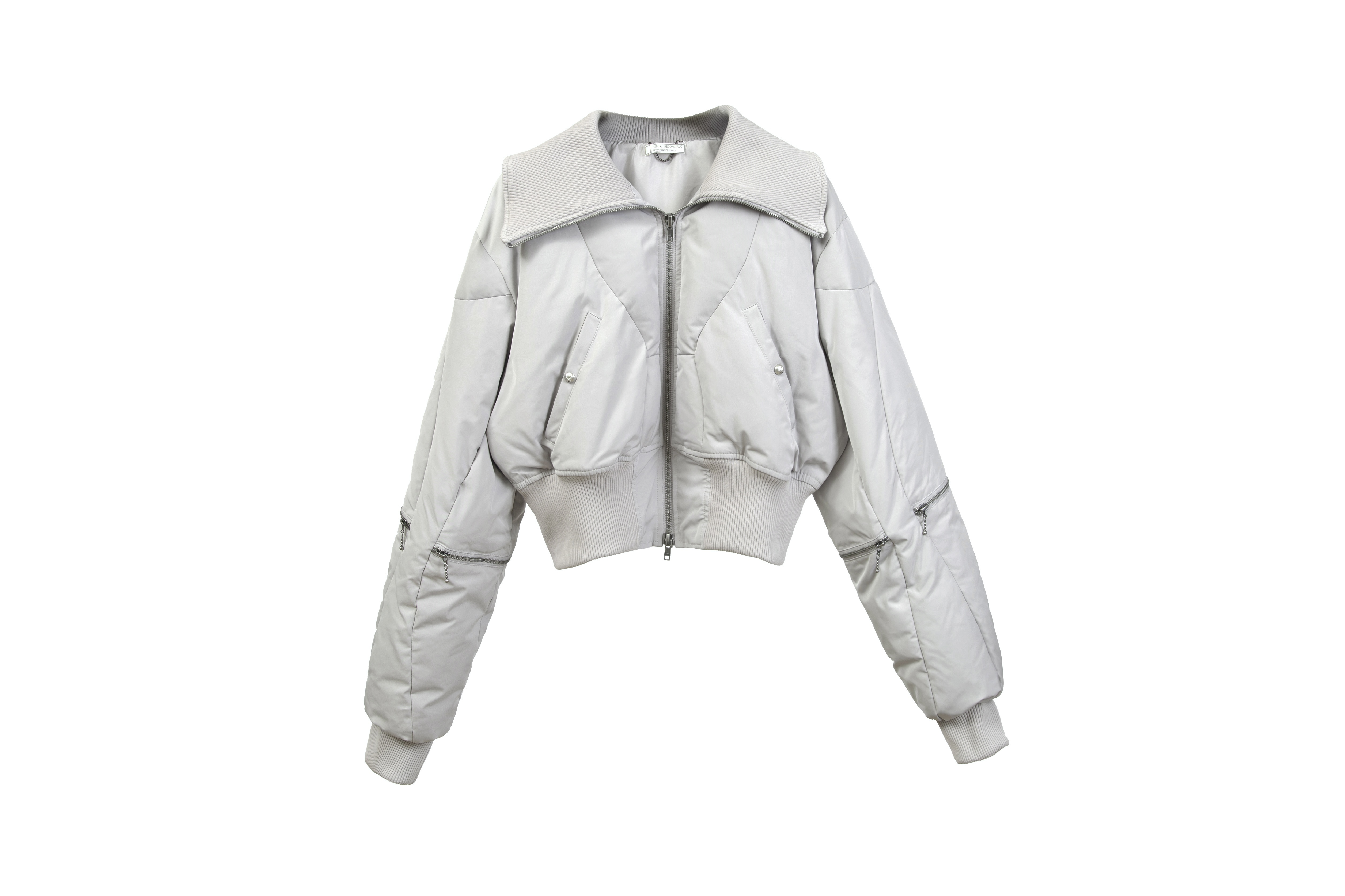 REMIX "Shawl Bomber Jacket" (Grey)