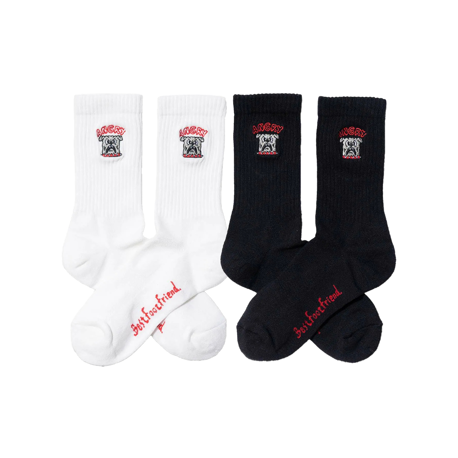 【車庫服飾】BEST FOOT FRIEND Angry Puppy 憤怒的小狗 長襪