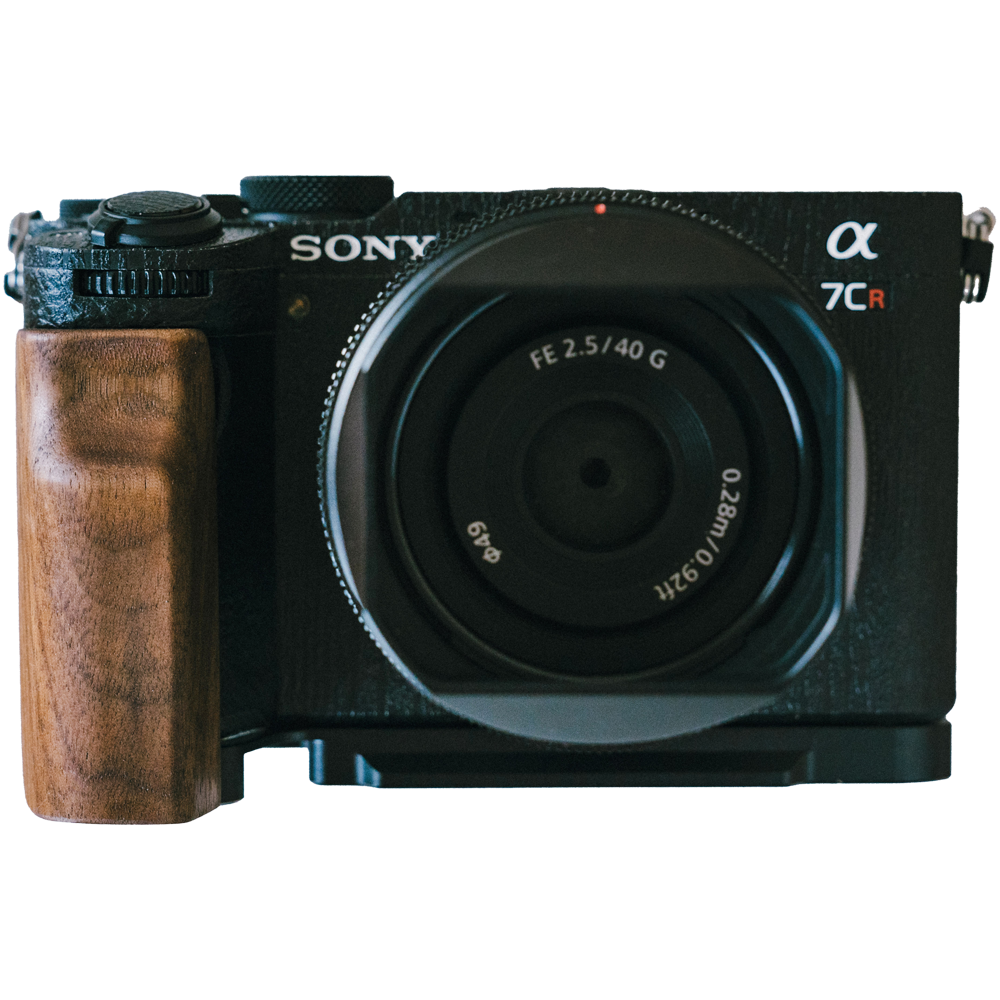 SONY a7C2 a7cII a7CR 胡桃木手把底座 快拆手把底座 實木相機底座