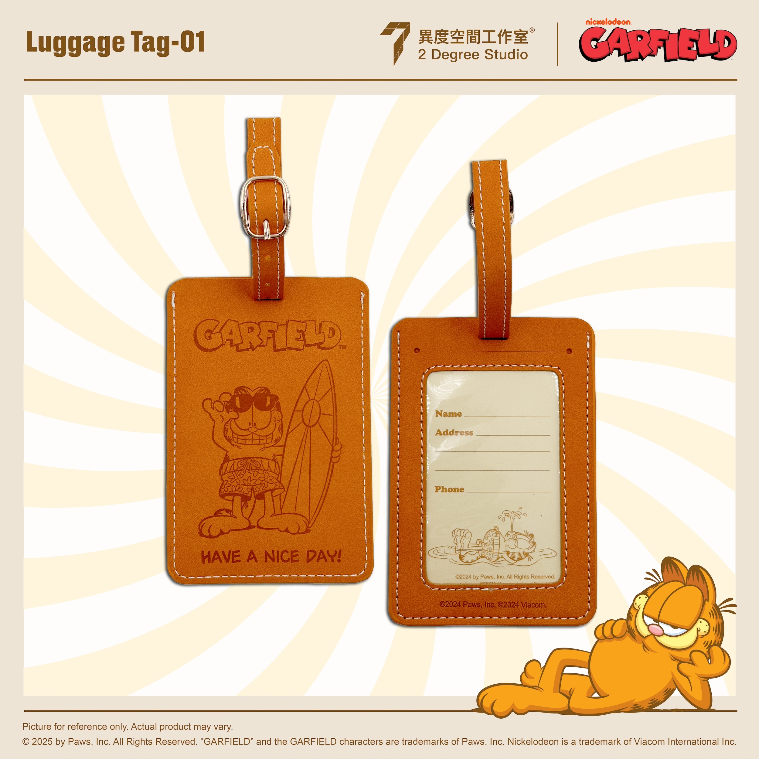 加菲貓 行李牌 GF-Luggage Tag-01