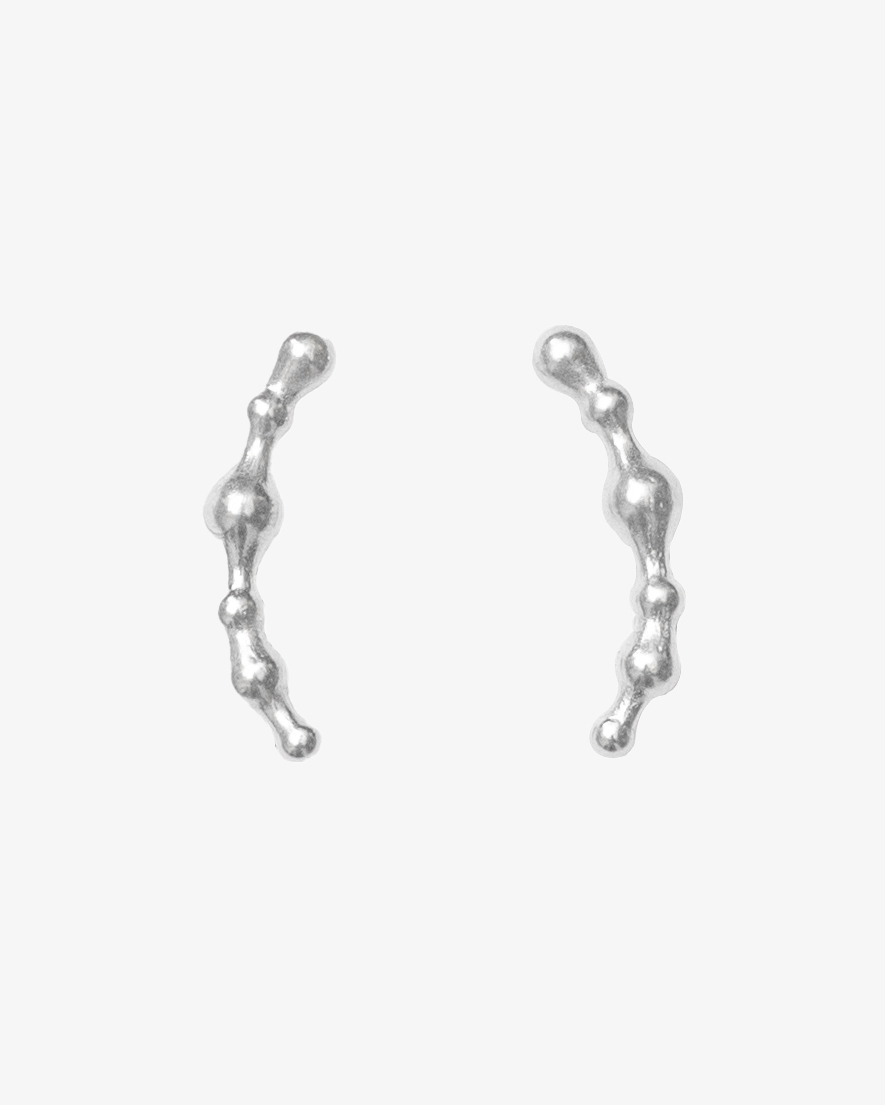 RECOVERY 漸變波紋耳環 925銀