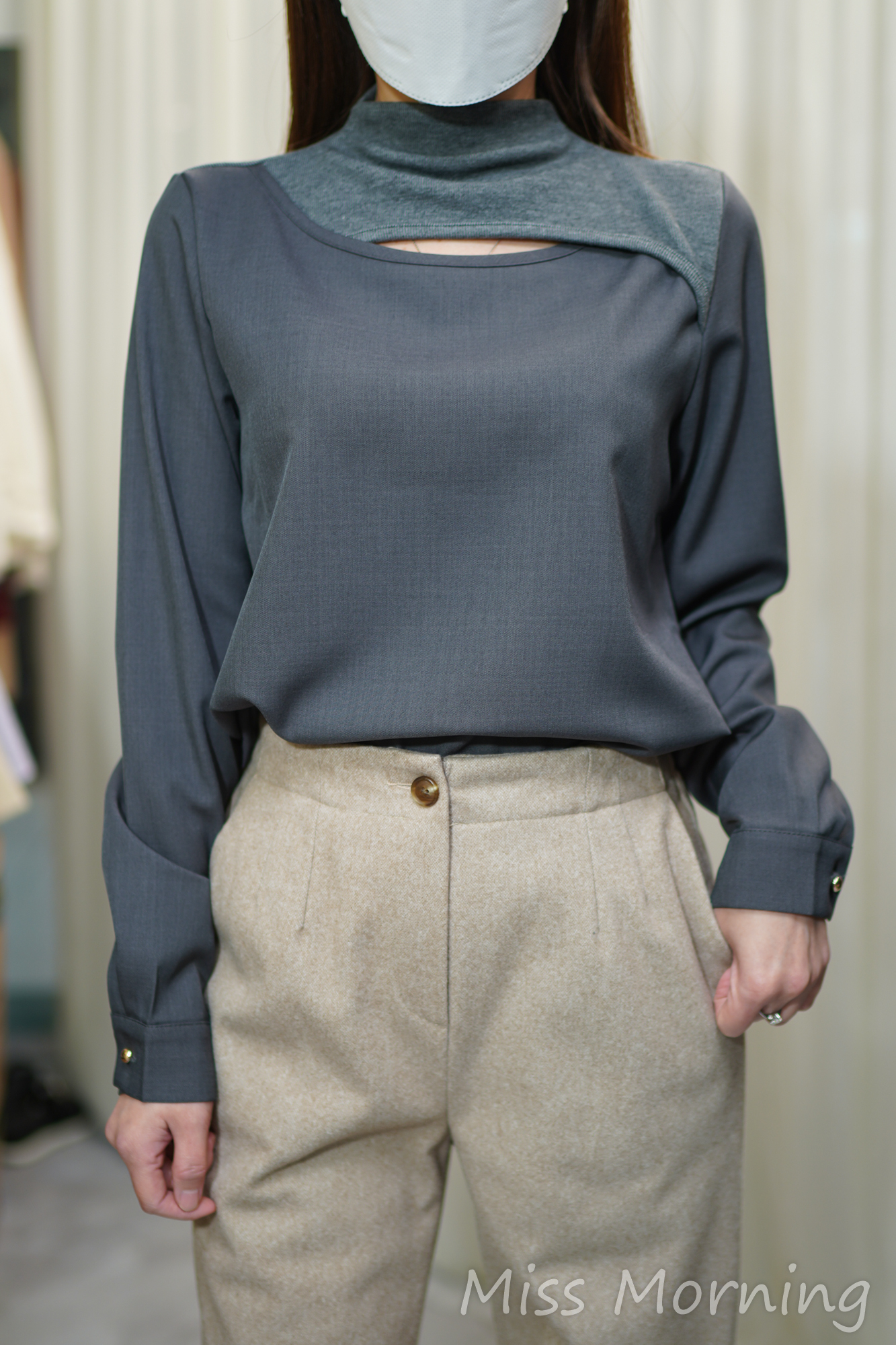 百搭免燙襯衣(14413)