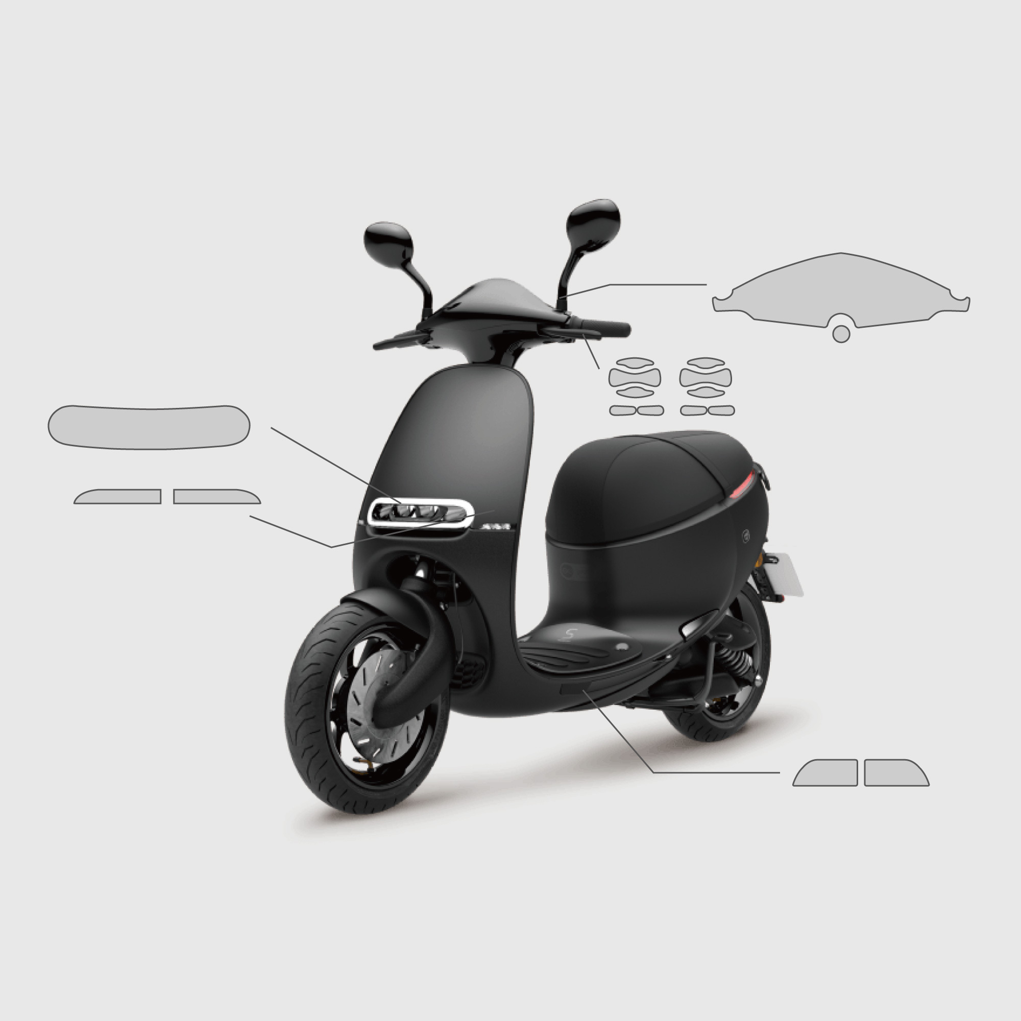 Gogoro 1｜3M頂級抗刮犀牛皮保護膜