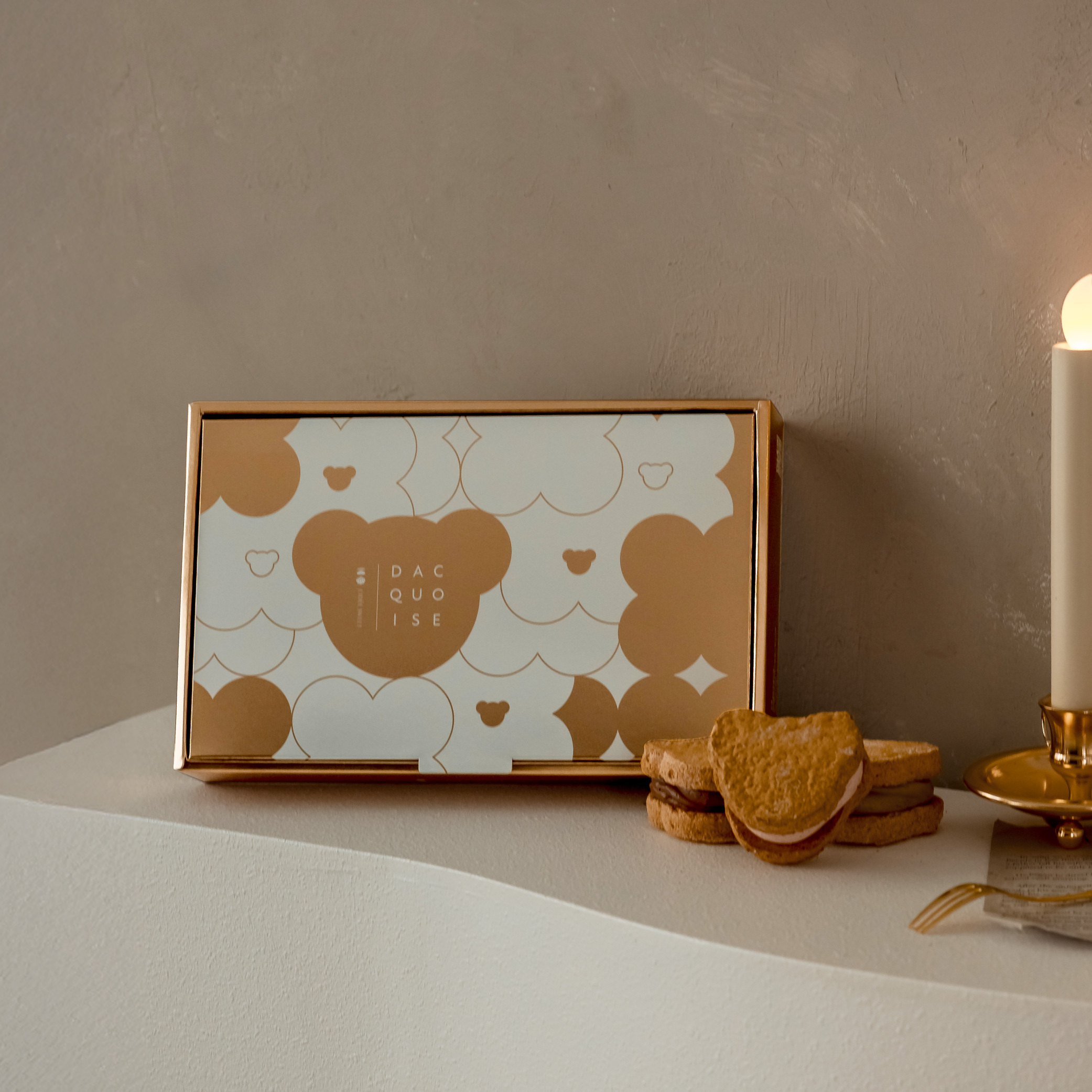 【時甜】蜜金小熊達克瓦茲(6入)-準媽咪試吃版