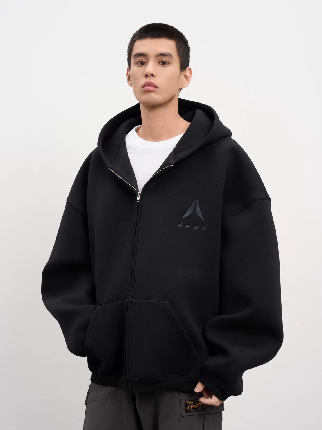 AFGK 380G重磅刺繡連帽Cleanfit外套 A FEW GOOD KIDS