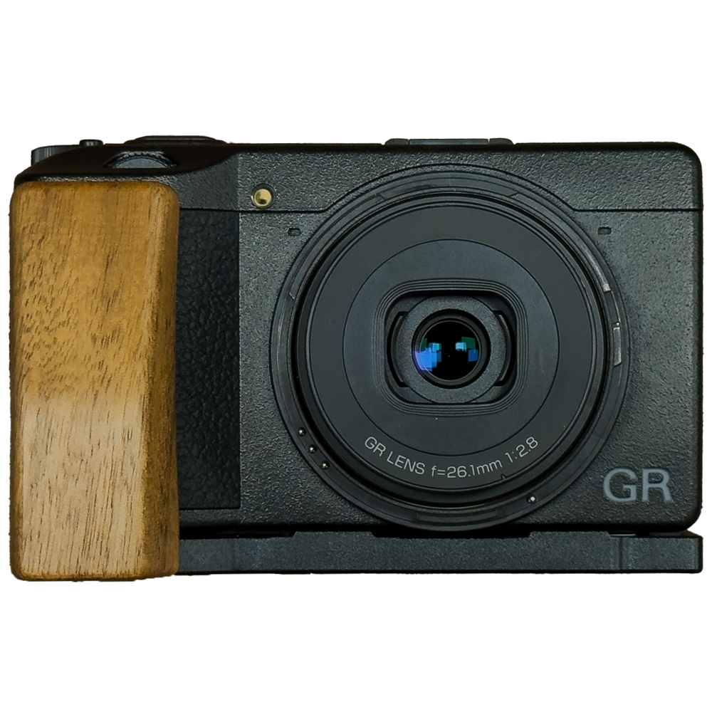 RICOH GR3 GR3x HDF 胡桃木手把底座 快拆手把底座 實木相機底座