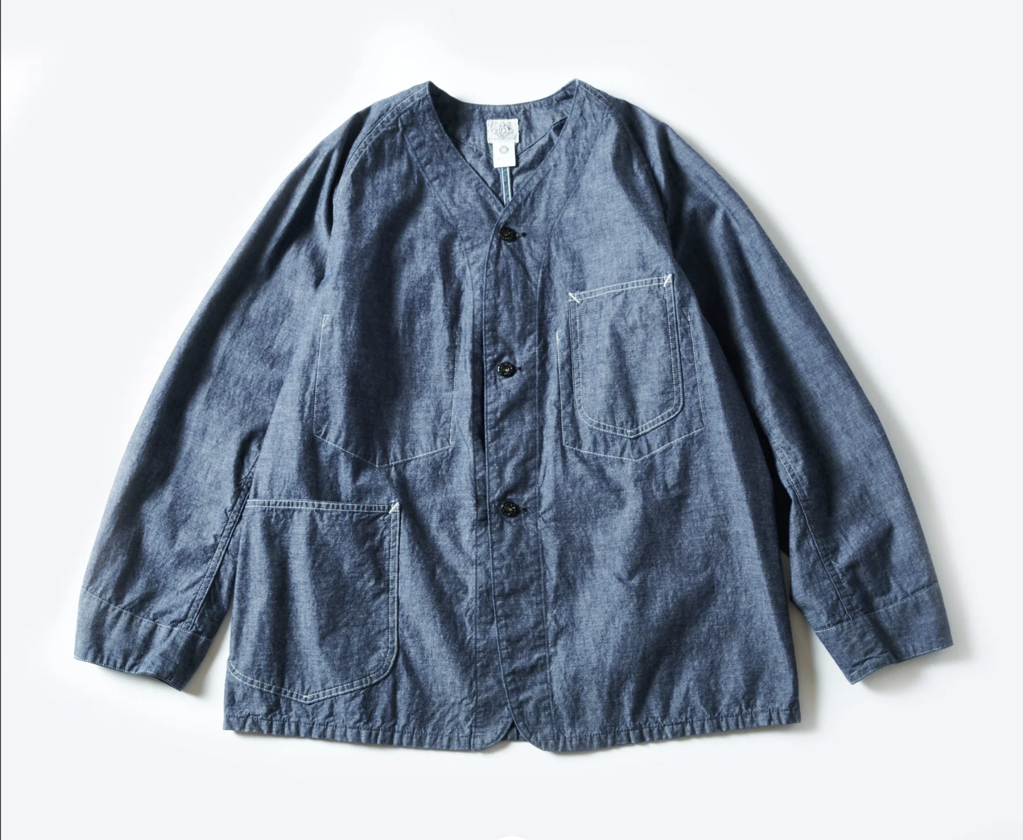 Post O'Alls #3124DV-MC POST 45 DV : medium weight chambray indigo jacket