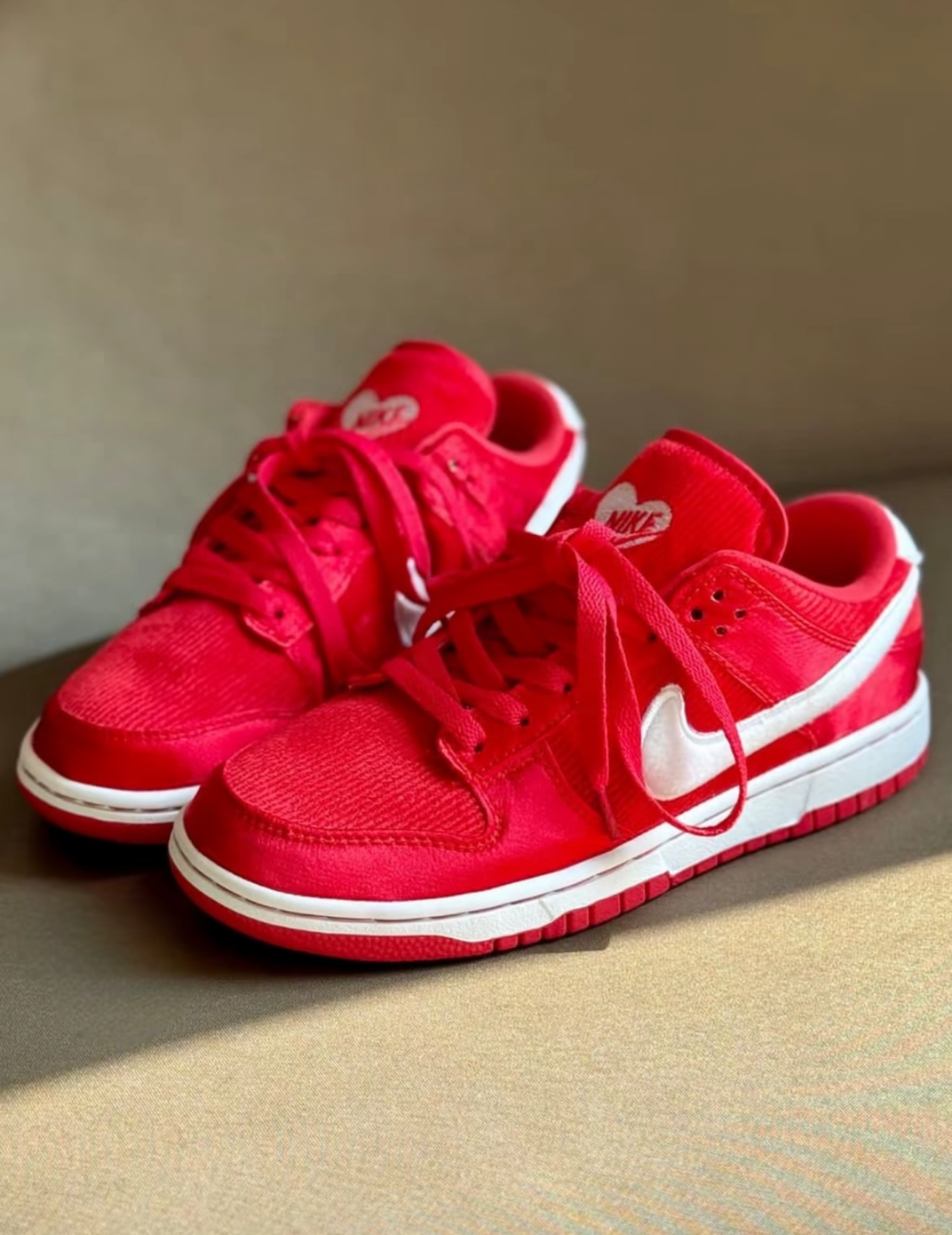 <連線代購商品>大童鞋 女生尺寸 NIKE DUNK LOW GS 'Valentine’s Day' 紅色 情人節 低筒休閒鞋【FZ3548-612】25VD