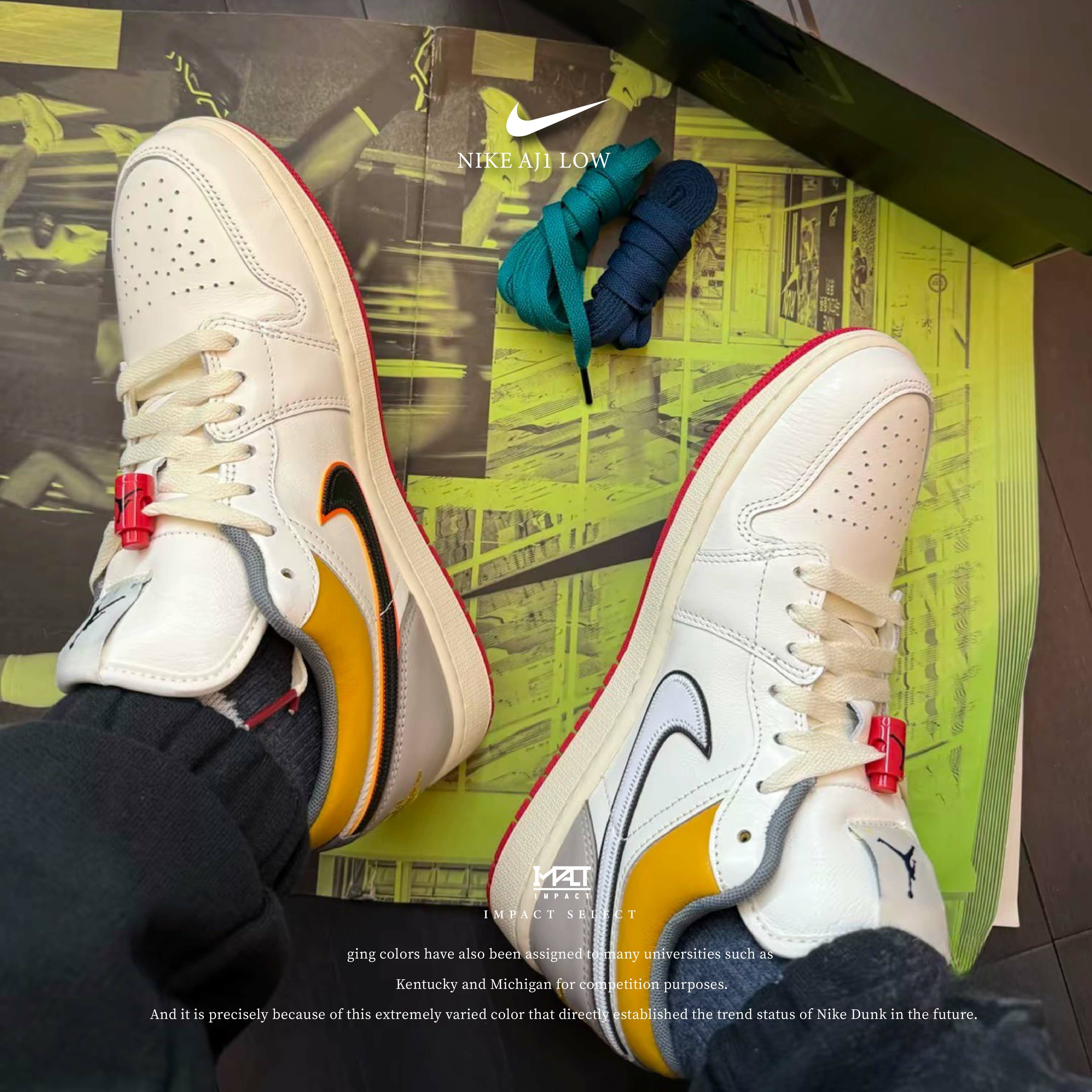 Nike Air Jordan 1 Low Premium AJ1 喬丹 米白 淺灰 四色勾 休閒鞋 HV4511-133