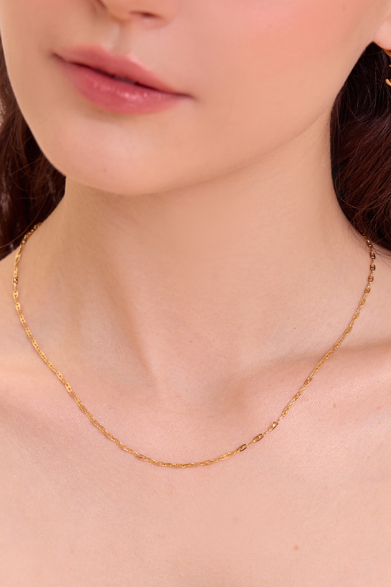 簡約閃耀光澤鎖骨細鍊