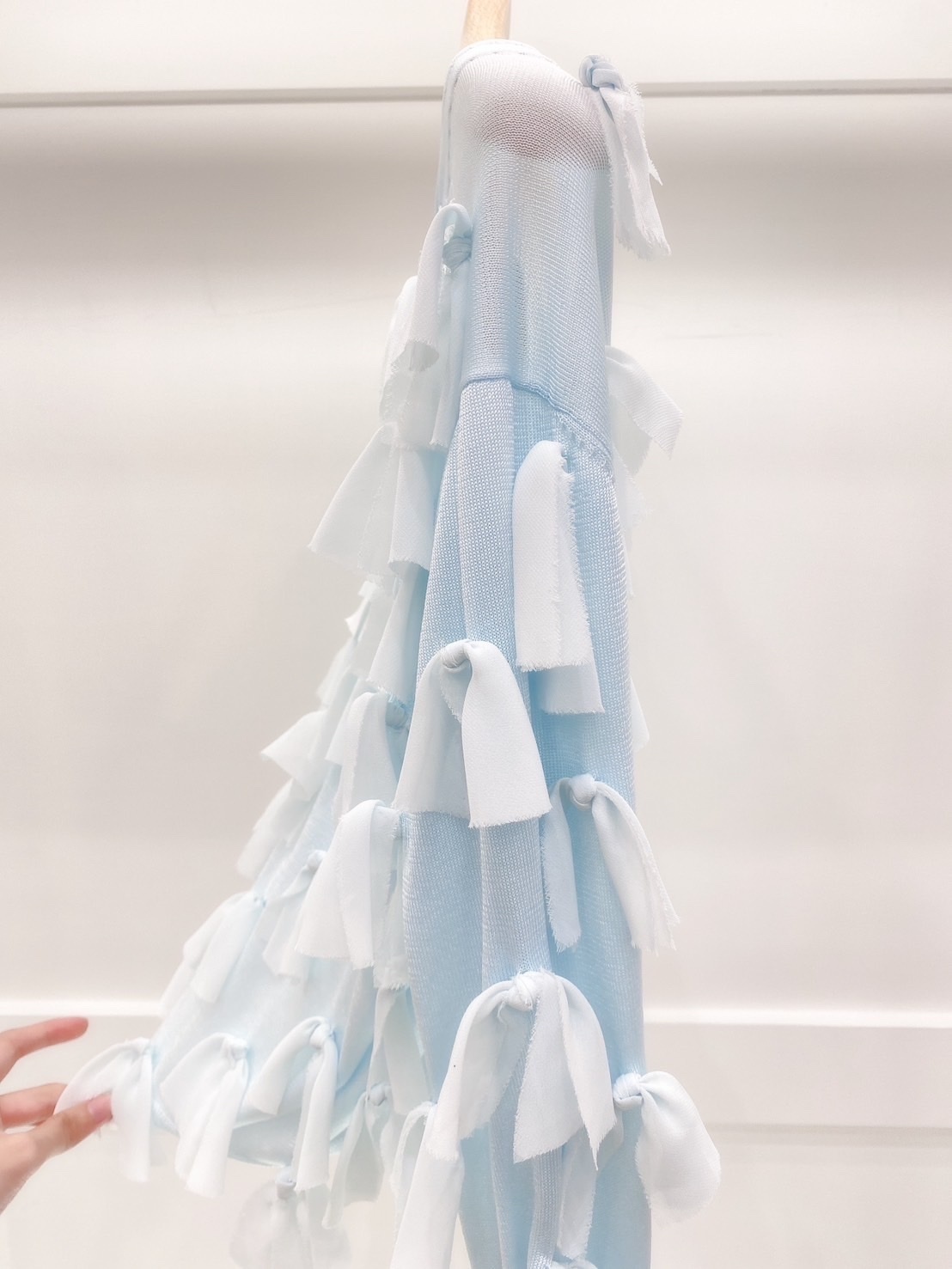 細沙蝴蝶結針織外套